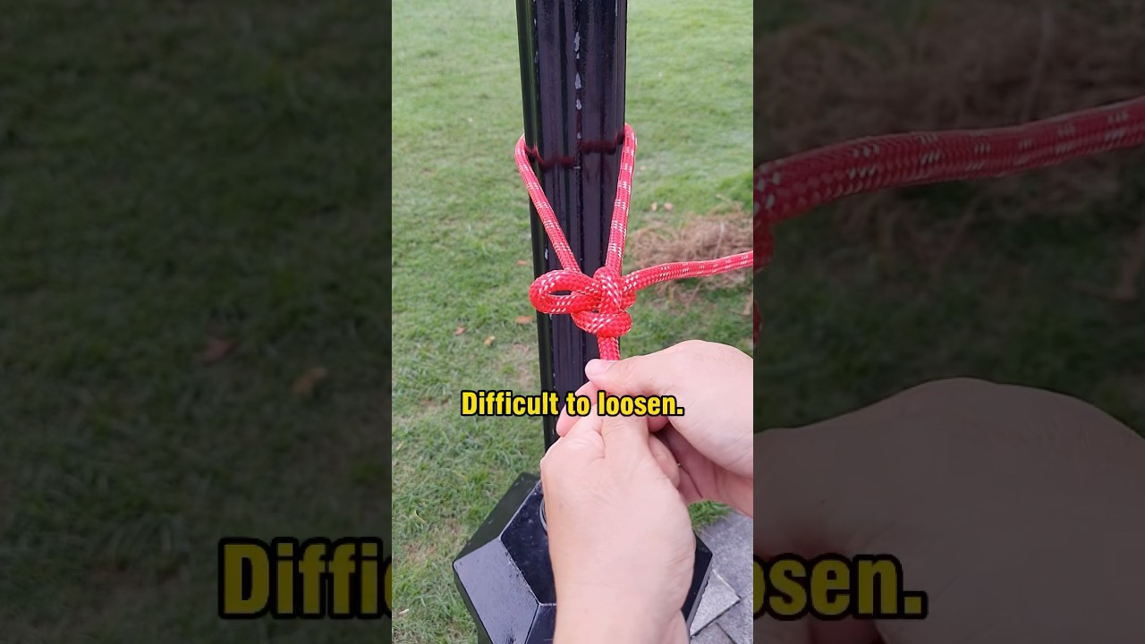 How to Tie a Rope to a Post - Perfect Knot for Securing Ropes: Easy Adjustable and Easy to Release