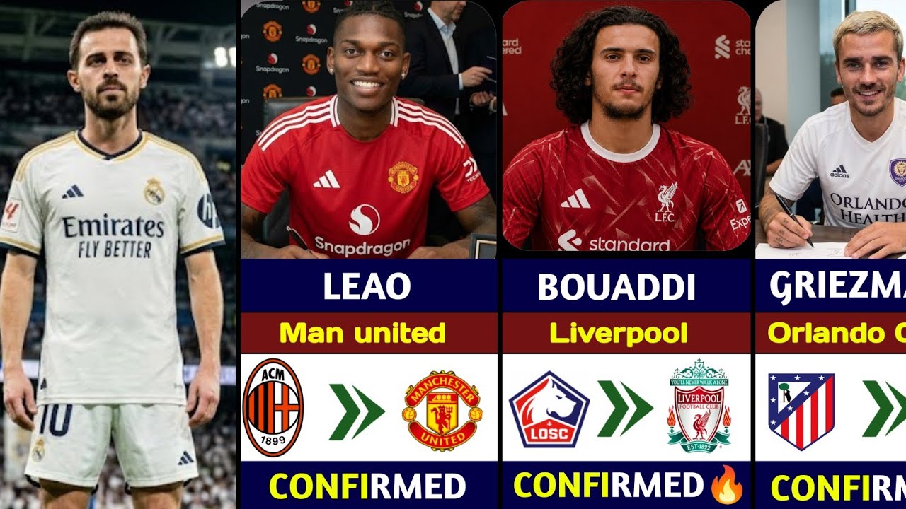 🚨LATEST CONFIRMED TRANSFERS AND RUMORS SUMMERS TRANSFER 2026| Bouaddi 🔥, Bernardo, Leao 