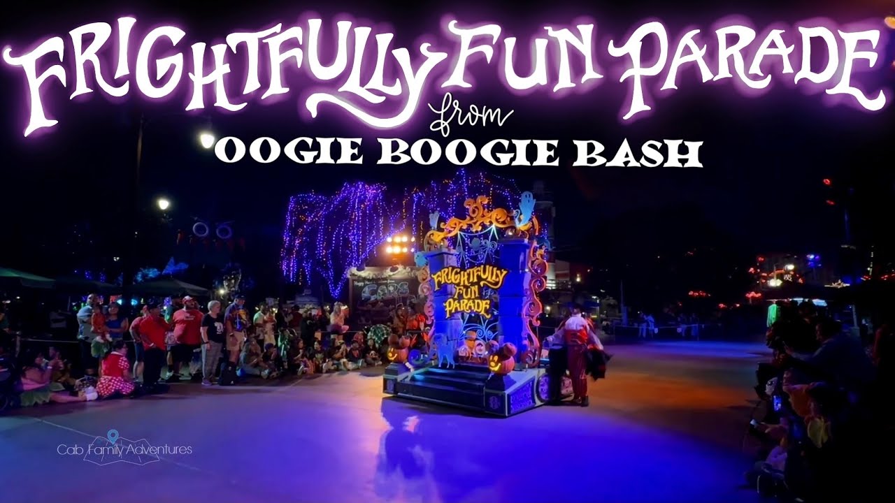 Frightfully Fun Parade at Oogie Boogie Bash - Left Side - Disney California Adventure - 4K