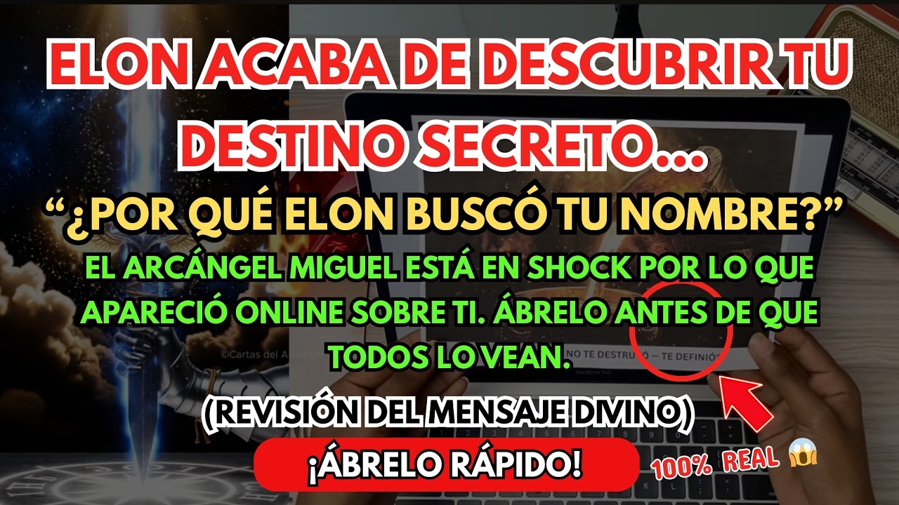🚨💸 Espera… ¿por qué Elon acaba de BUSCAR tu NOMBRE? lo que ENCONTRÓ dejó al arcángel Miguel en SHOCK