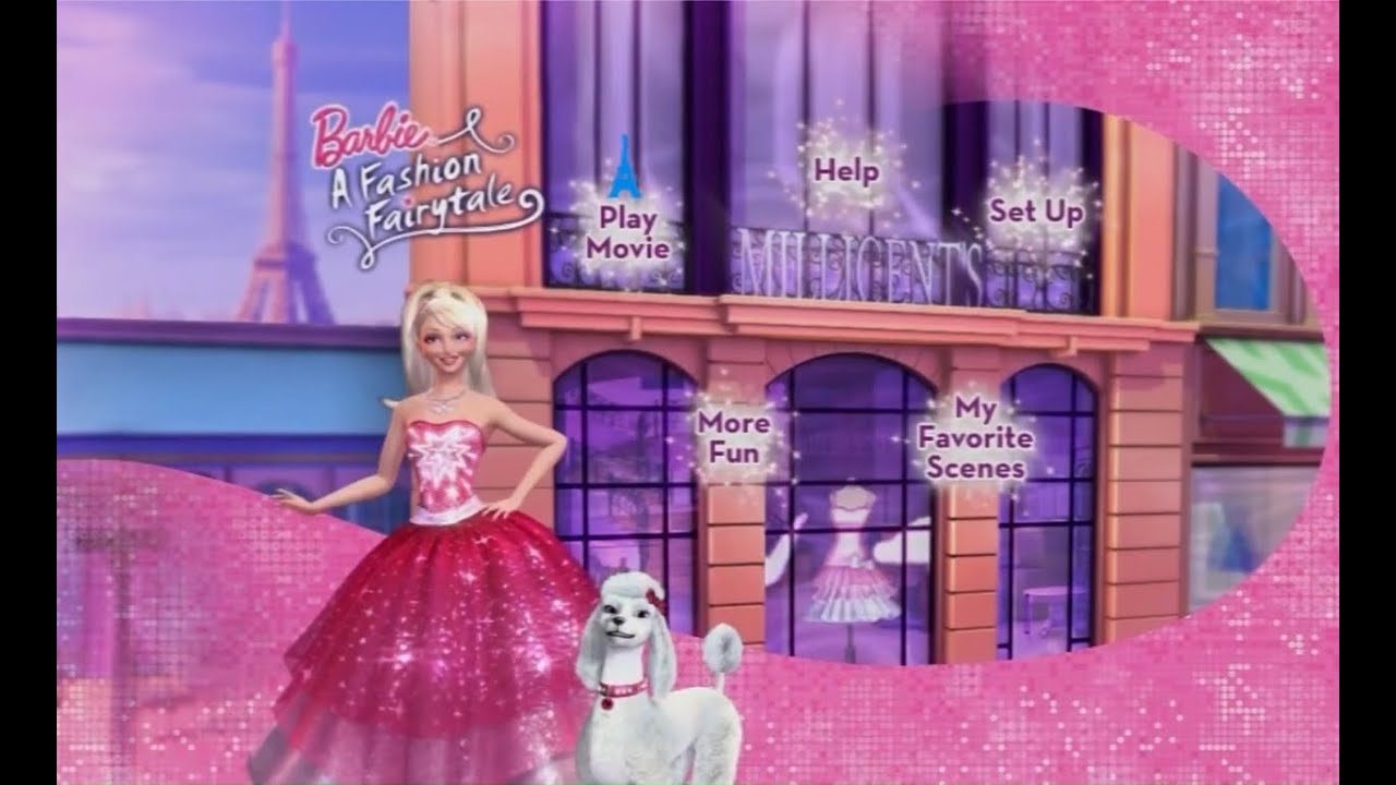 Barbie: A Fashion Fairytale (2010) - Dvd Menu Walkthrough