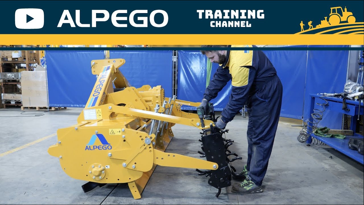 Roller | Cardan assembly | Oil check on rotary tiller ALPEGO FG