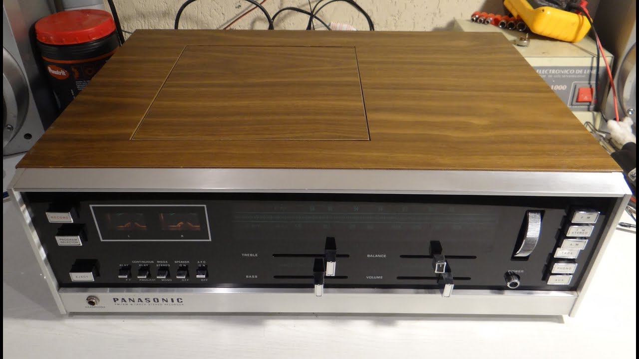 AMPLIFICADOR INTEGRADO 8 TRAK RECEIVER PASAMAGAZINES PANASONIC RS-820S JAPAN 1973