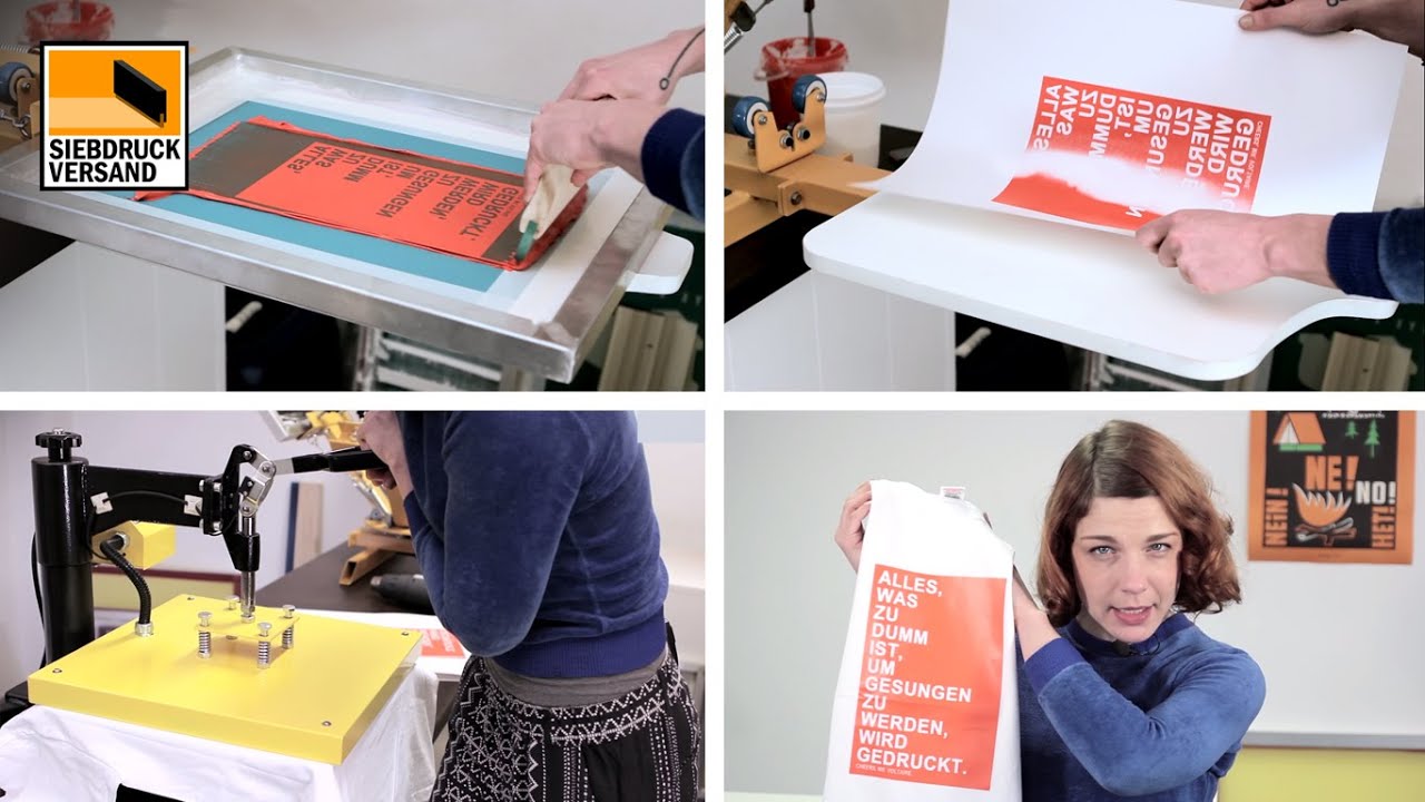 Anleitung für Transferdruck | Erklärung für Plastisoltransfer im Siebdruck