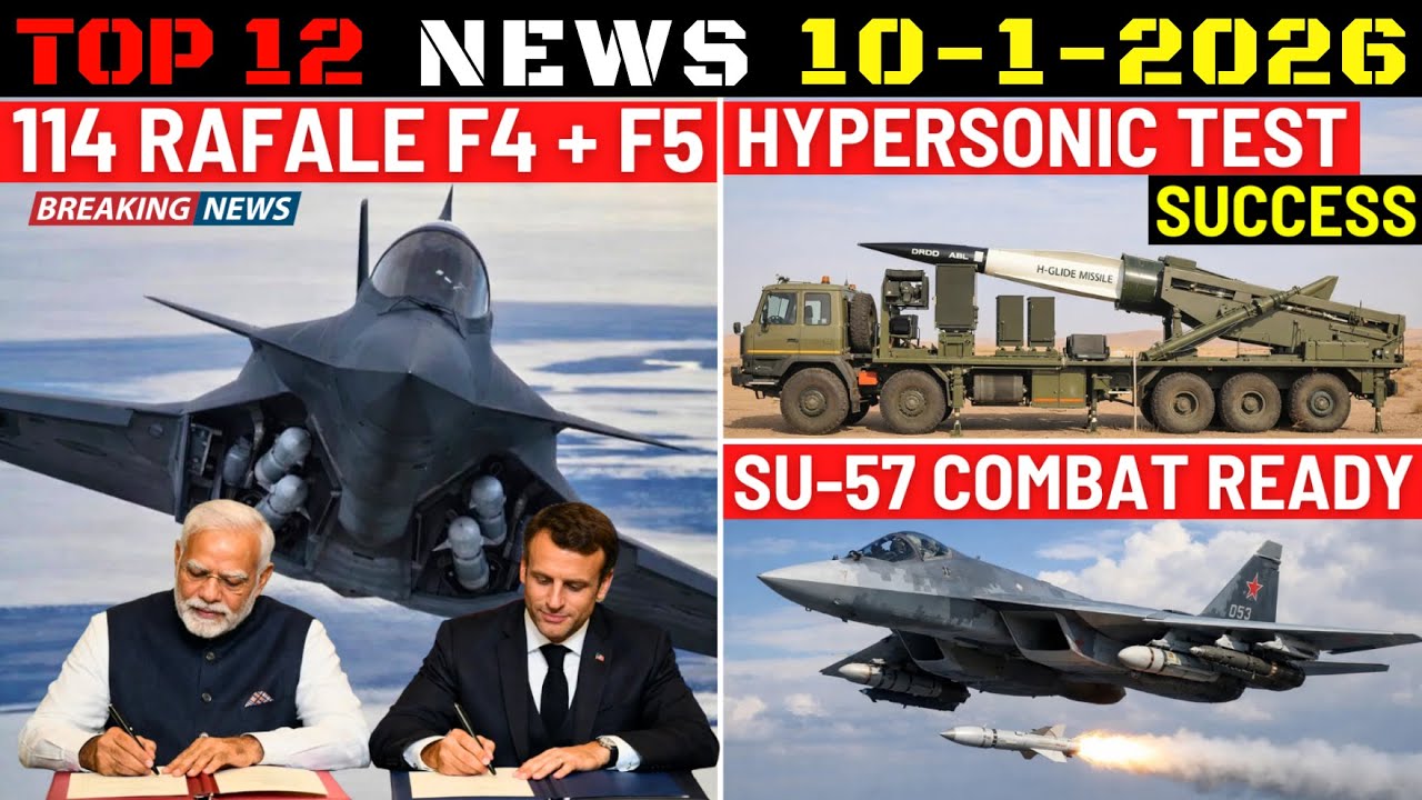 Indian Defence Updates : 114 Rafale F5 Deal,DRDO Hypersonic Test,AMCA Bulkhead,Su-57 Combat Ready