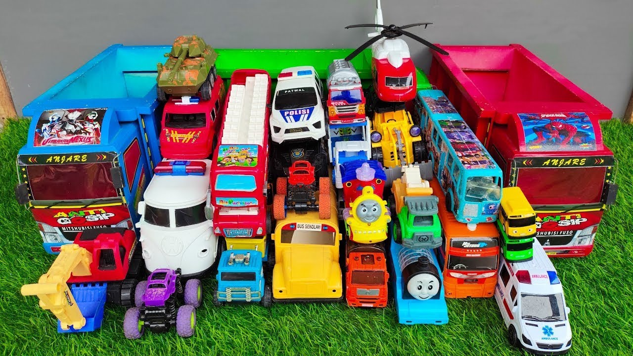 Mobil Mobilan Truk Oleng , Mobil Truk Molen, Mobil Balap, Truk Pasir, Excavator, Mobil Roket, Damkar