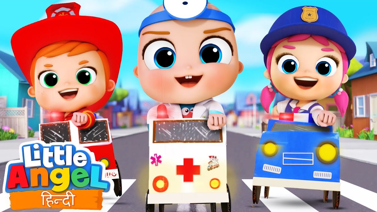 Little John and His Rescue Team I Bachav Dal Gane I Nursery Rhymes in Hindi | Little Angel Hindi