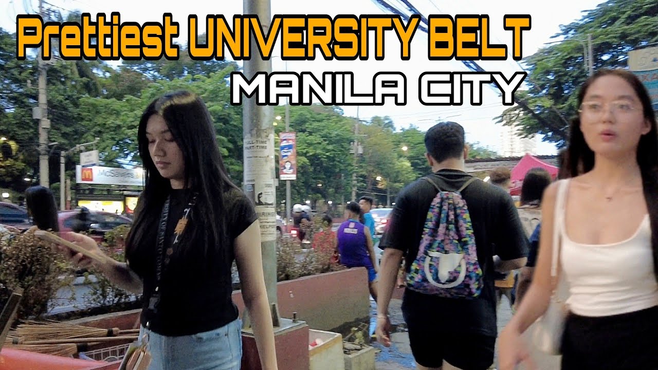 [4K]PRETTIEST in MANILA/Walk at UNIVERSITY BELT in España Manila Philippines🇵🇭