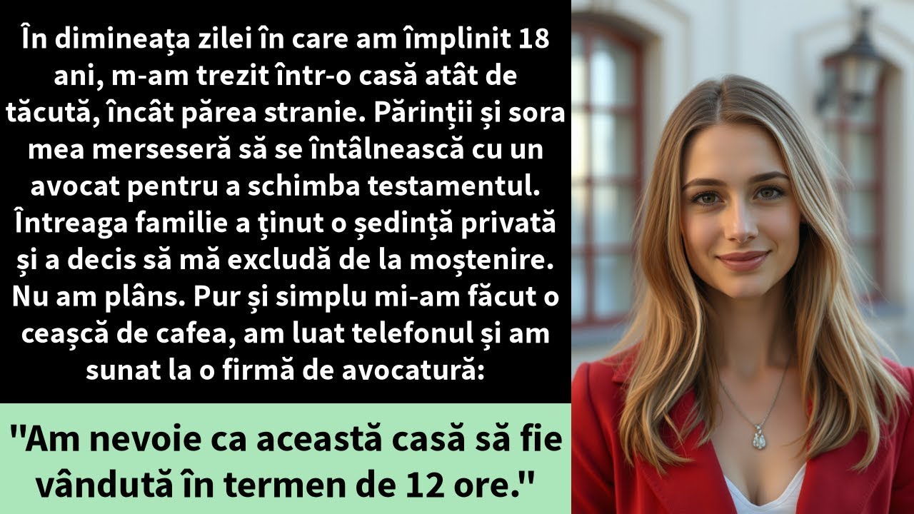 În dimineața zilei în care am împlinit 18 ani, m-am trezit într-o casă atât de tăcută,