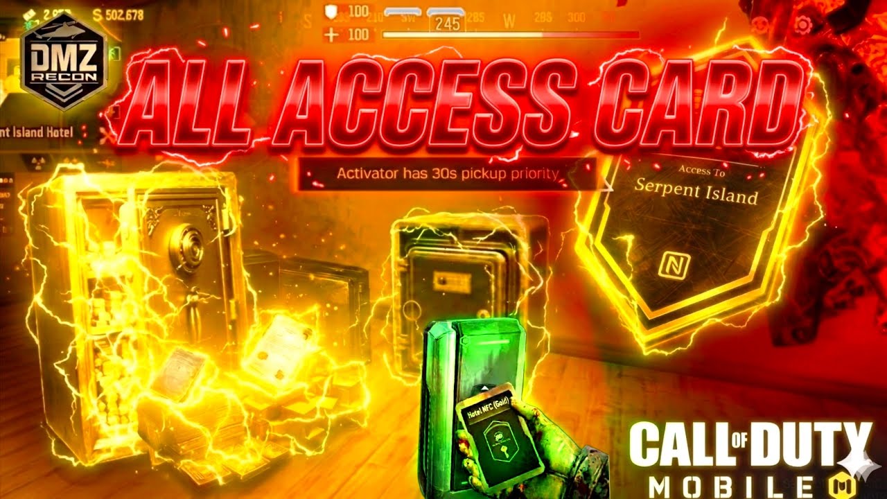 Every *Access Card* Location In Dmz ! (Serpent Island) #CODMobile