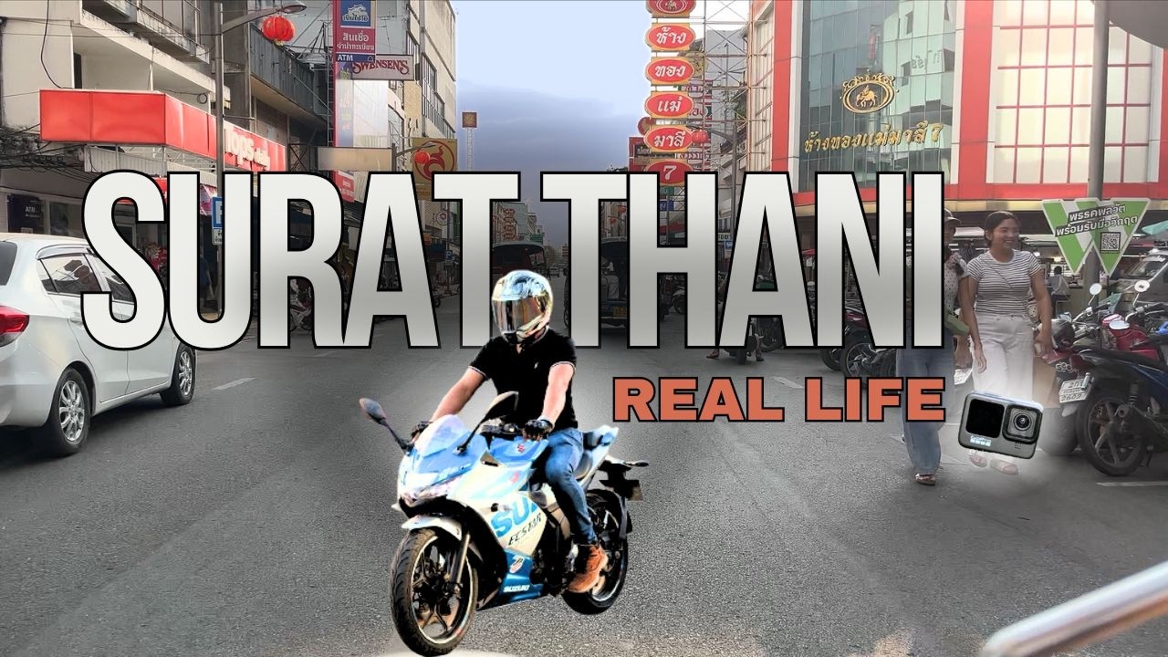 Most Tourists Skip This Thai City | Surat Thani by Bike