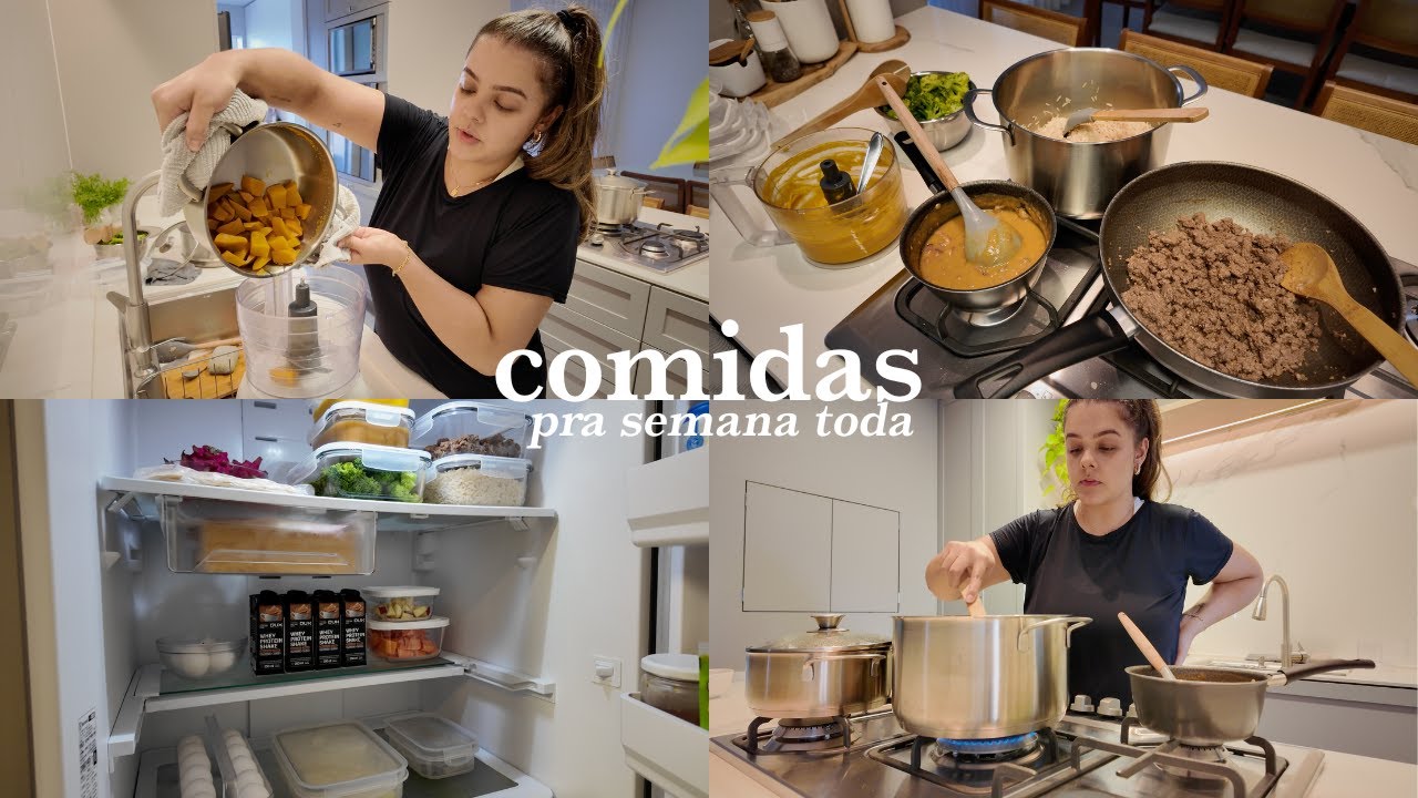 Fazendo comida pra semana toda, cardápio completo e saudável, como faço pra durar na geladeira