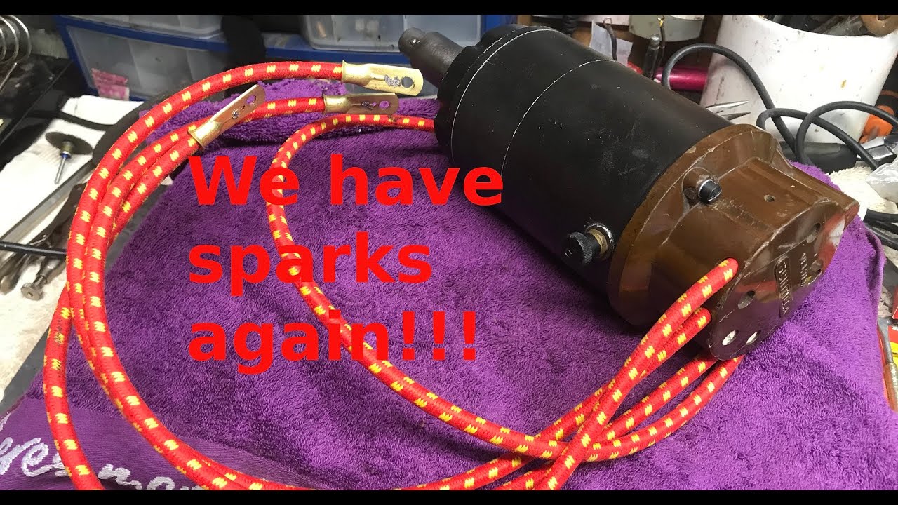 We got sparks. Scintilla Vertex magneto restoration finished and tested for normal operation.