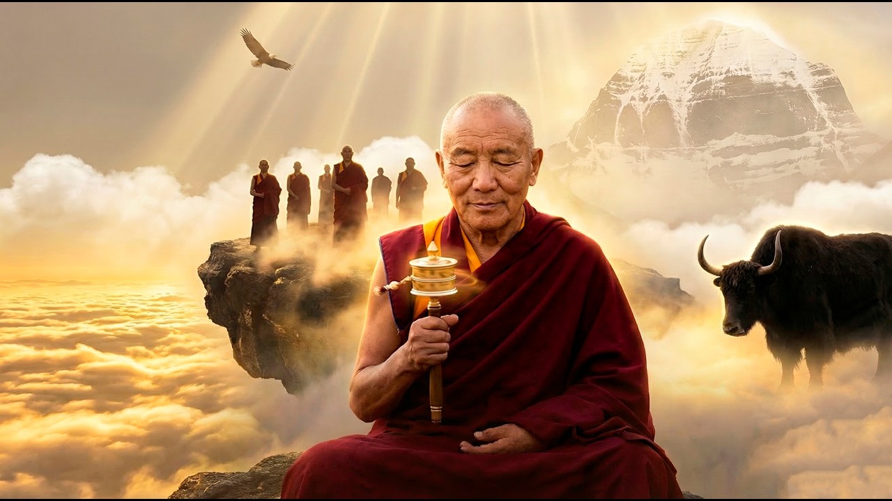 Tibetan Monks with Black Yaks in Mount Kailash — Sacred Himalayan Mantra for Deep Calm