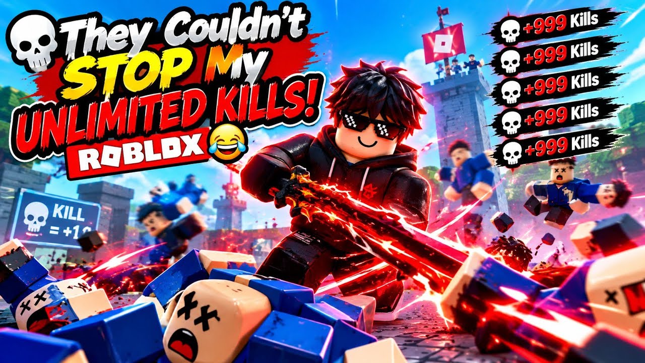 💀 They Couldn't STOP My Unlimited Kills! 😂 Roblox #gaming 