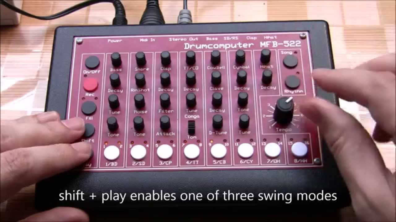 MFB 522 drumcomputer demo