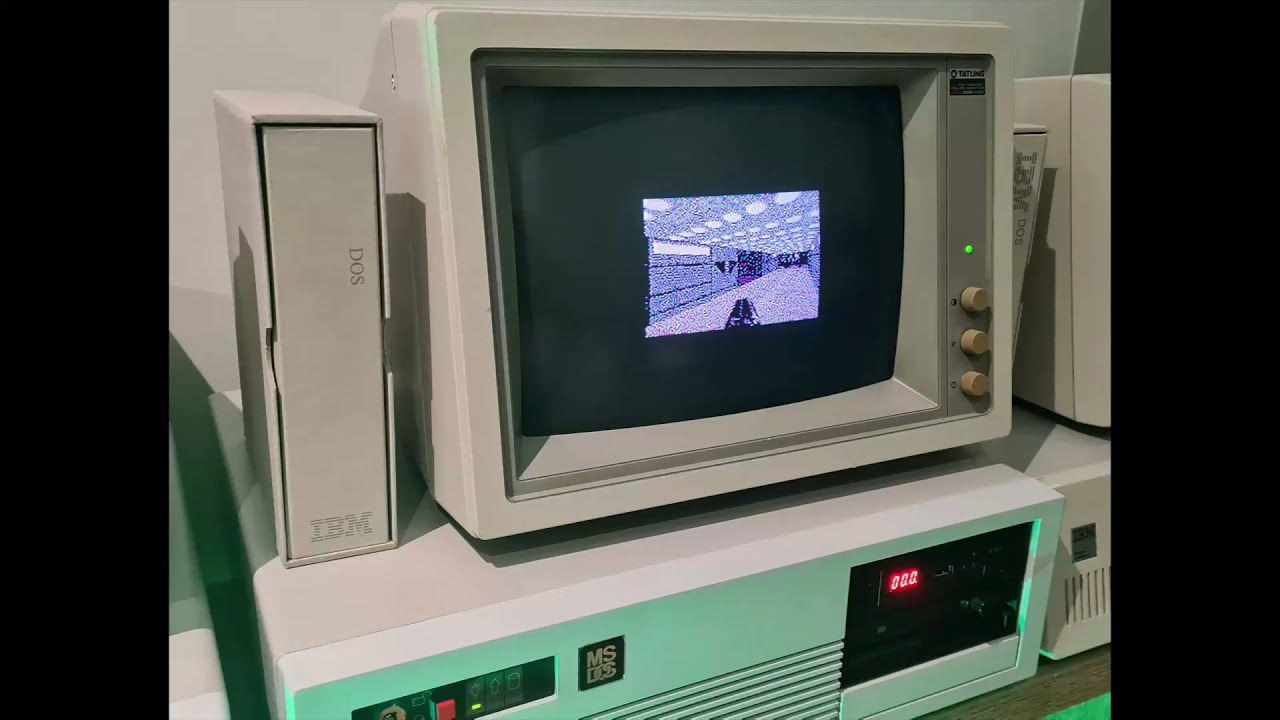 Doom II Animation on 286 PC – MS-DOS CGA (160×100)