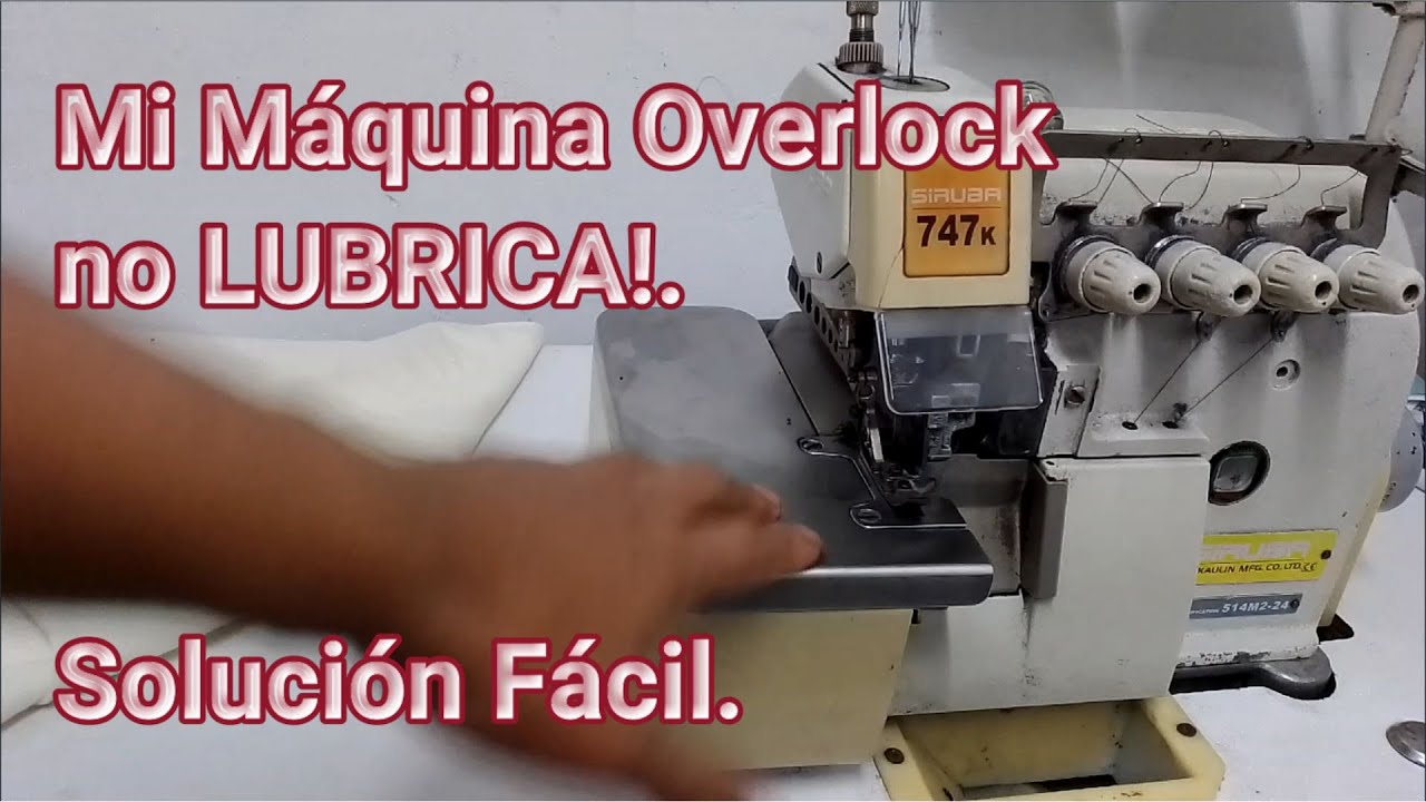COMO DESTAPAR LA BOMBA DE ACEITE DE LA MAQUINA OVERLOCK