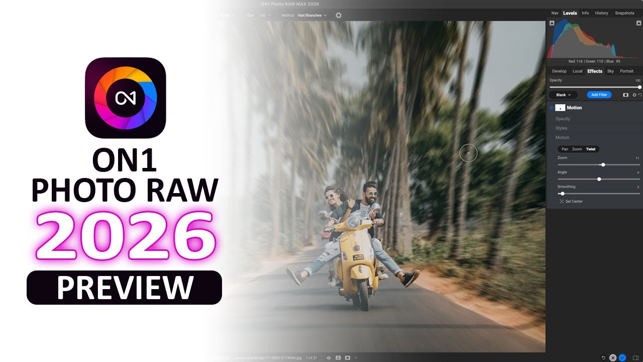 ON1 Photo Raw 2026 Preview — улучшенное масштабирование, улучшенное маскирование и новые слои эфф...