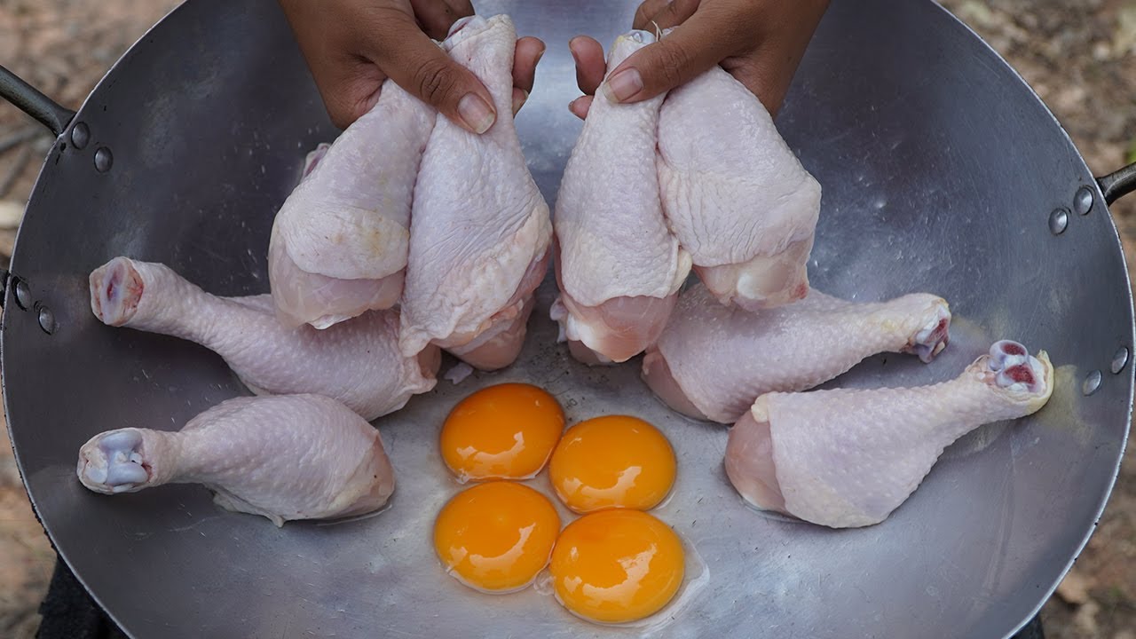 Delicious Crispy Chicken Drumstick Fried Mushroom Recipe / Kdeb Cooking