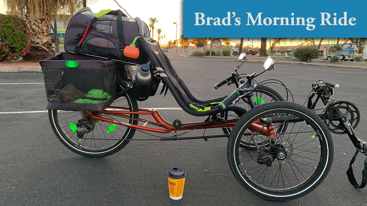Point of View (POV) ride on a recumbent trike in suburban Phoenix, Arizona