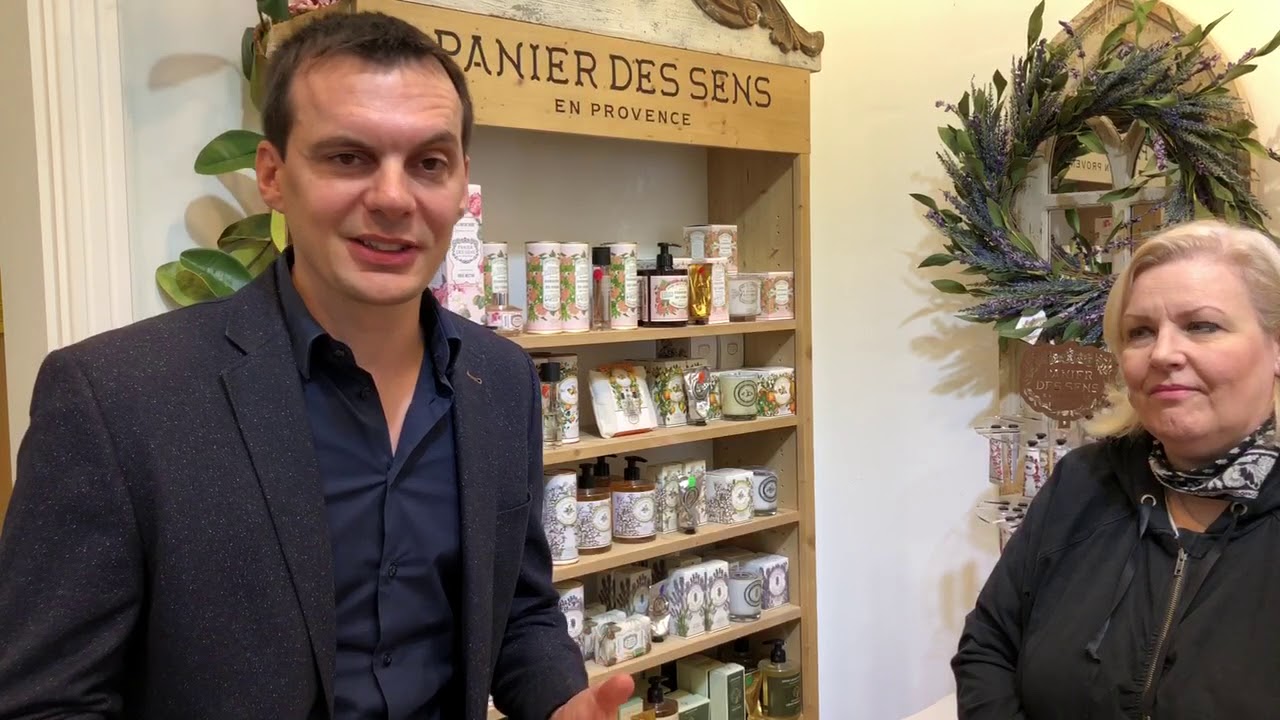 Chatting with Julien of Panier des Sens, Provence, France.