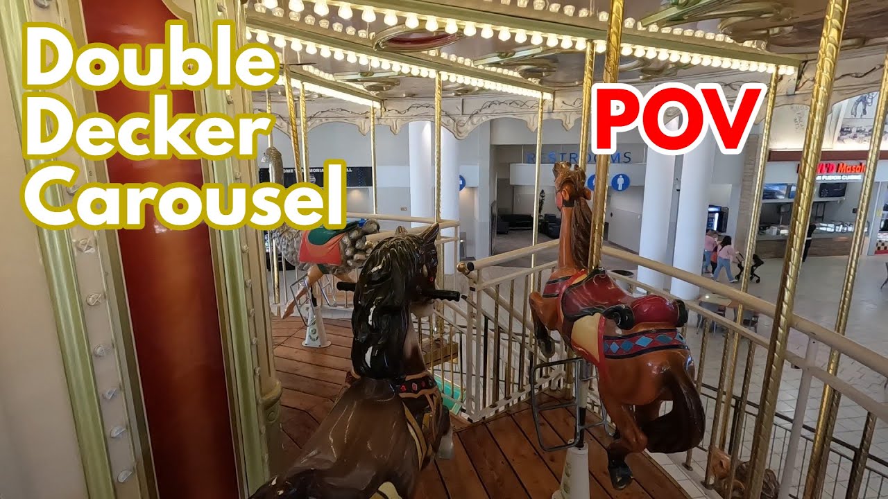 POV Double Decker Carousel @ Memorial City Mall | Second Deck