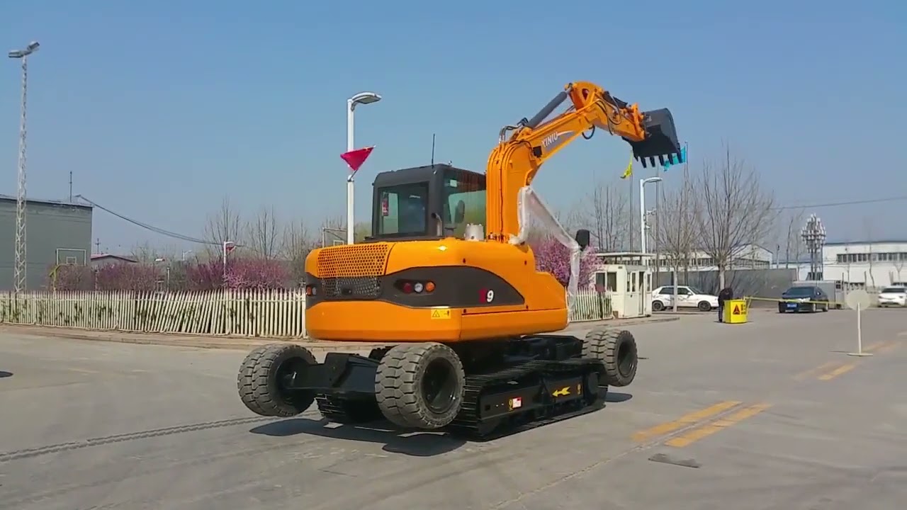 X9 XINIU Máy xúc bánh lốp và xích kết hợp cực hiện đại Máy xúc đào Trung Quốc