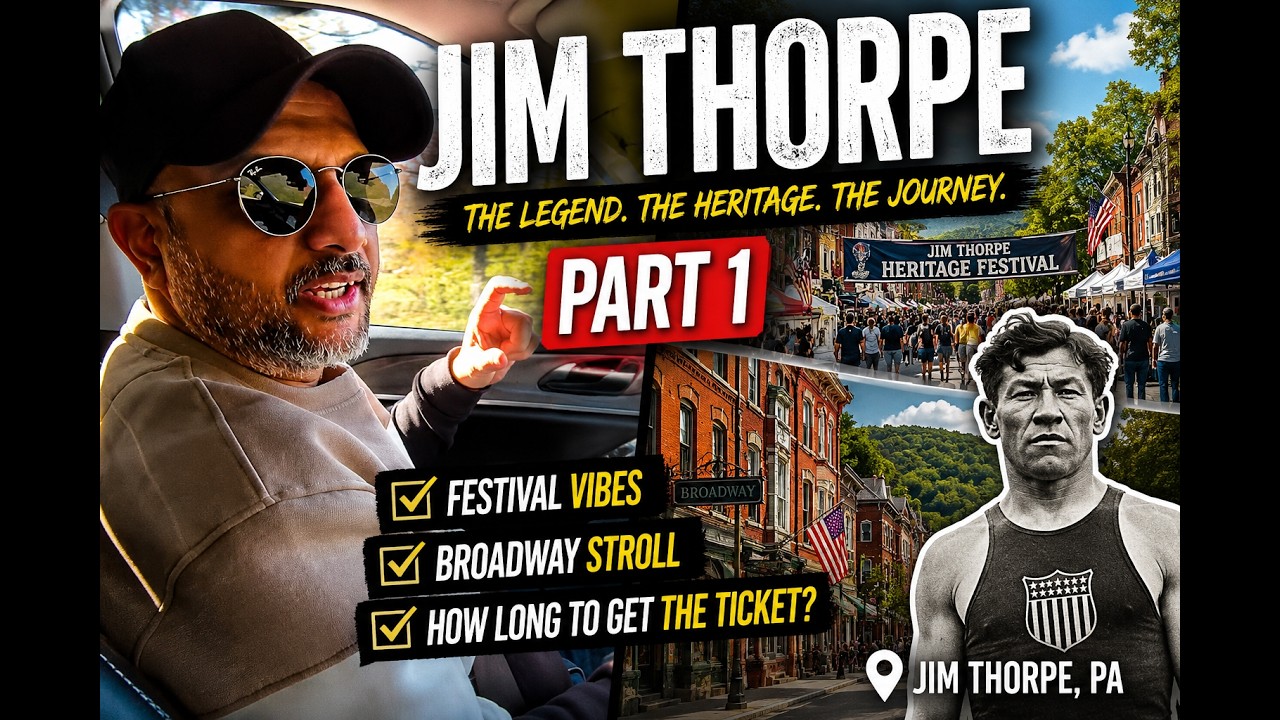 Jim Thorpe Vlog Part 1 | Exploring the Fall Festival, Broadway Street & Ticket Hunt Adventure 🎟️🍁