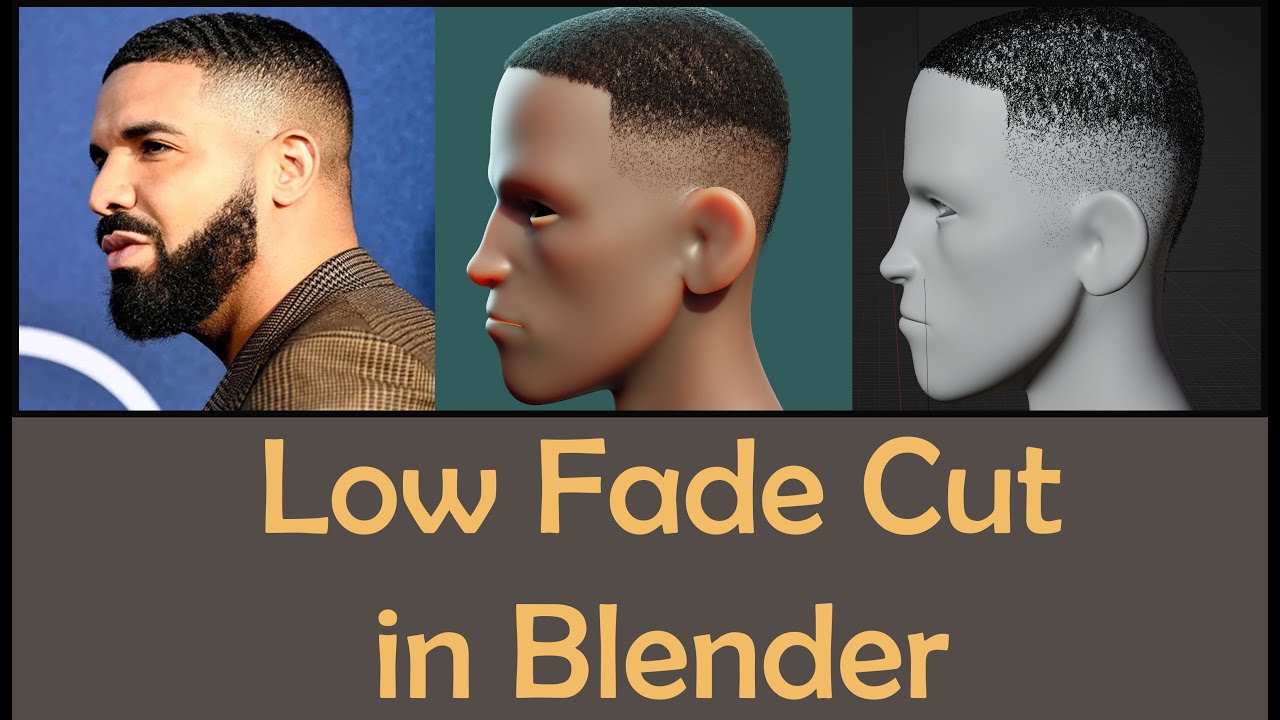Recreating Drake's hairstyle in Blender