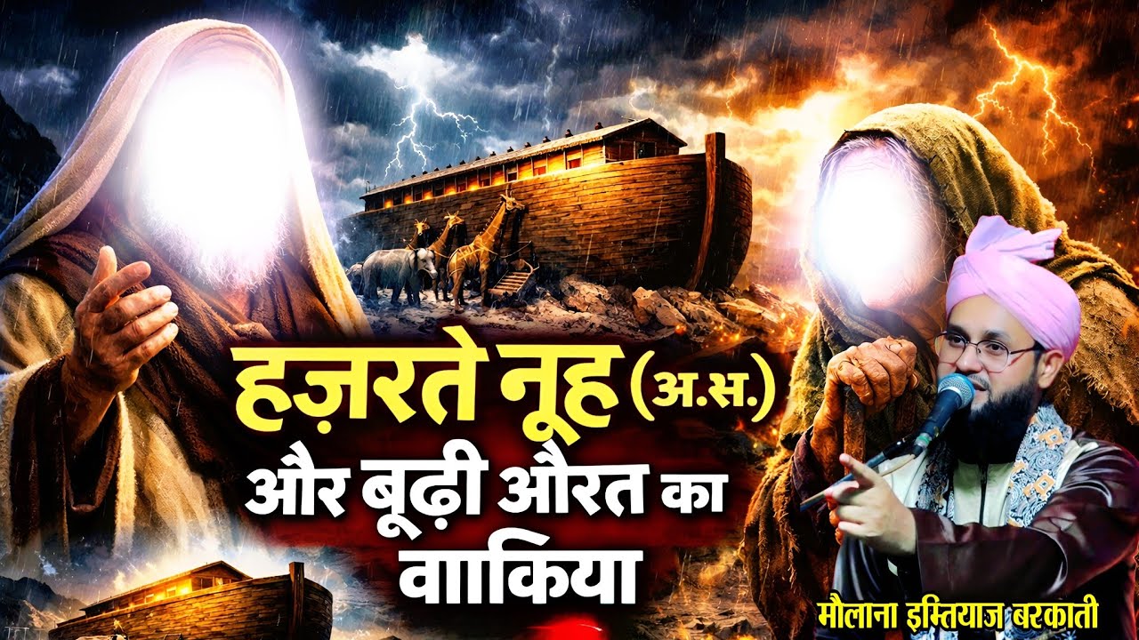 हज़रत नूह और एक बुढ़िया का वाकिया molana imtiyaz Barkati ka bayan ~ imtiyaz Barkati ki New taqreer 