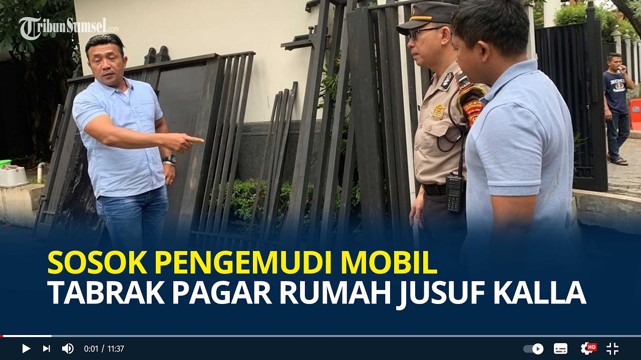 Sosok Pengemudi Mobil Penabrak Pagar Rumah Jusuf Kalla, Bayar Ganti Rugi Rp25 Juta