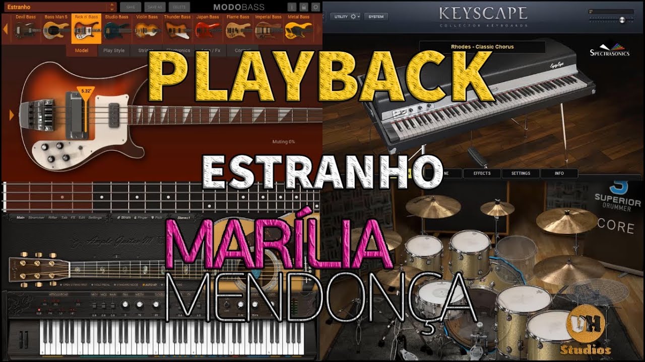 Mar&iacute;lia Mendon&ccedil;a - Estranho - Playback Vers&atilde;o VH Studios