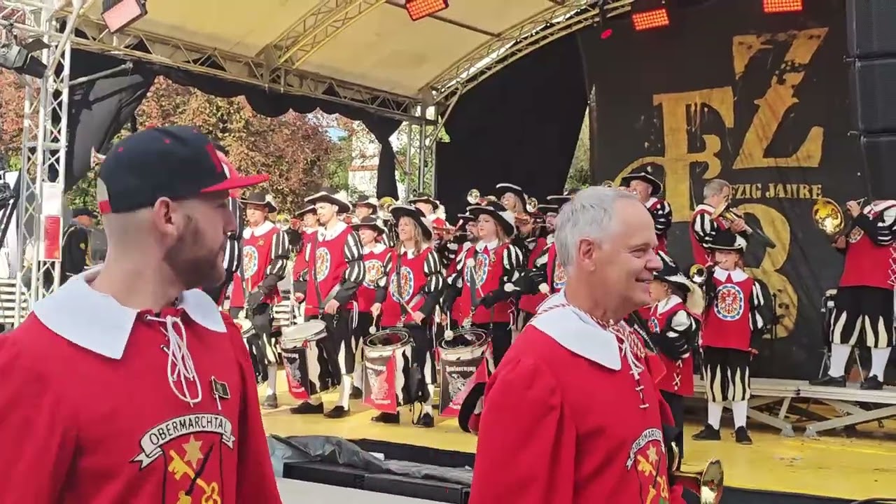 Fanfarenzug Trochtelfingen beim 50 Jahre Jubiläum FZ Brochenzell