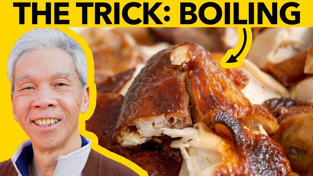 🐓 How a Chinese chef Roasts a Whole Chicken! (南乳燒雞)