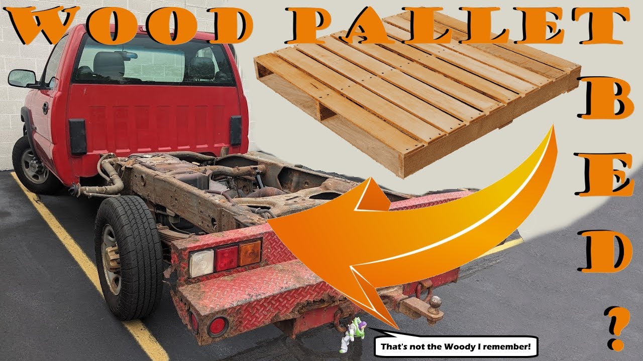 Using FREE WOOD for a PICKUP TRUCK PALLET BED??? (how to build video)