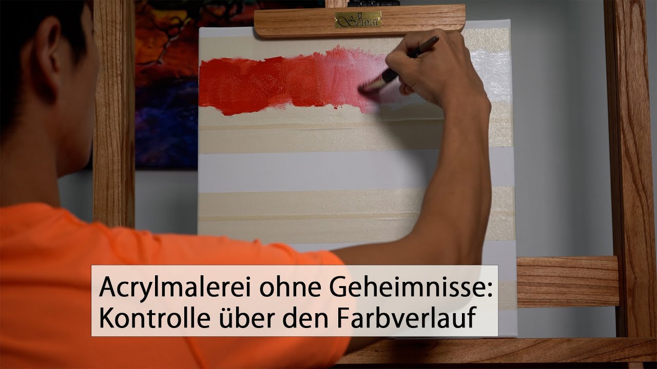 Malerische Farbverläufe mit Acryl – Kontrolle statt Zufall