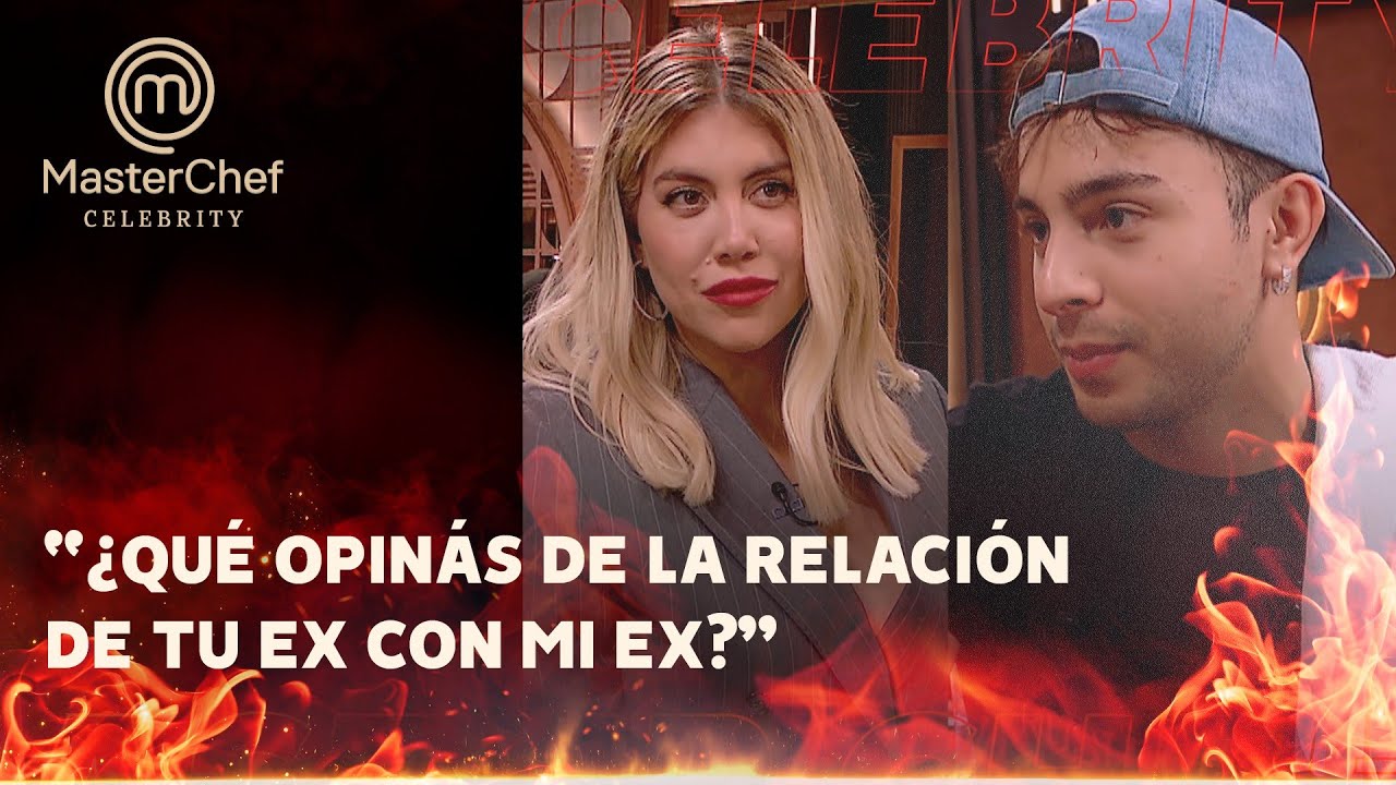 El incómodo cruce de Wanda Nara y Rusherking - Masterchef Celebrity