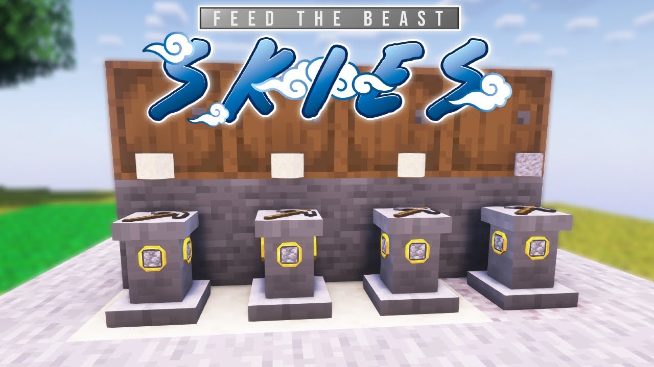 FARM DE RECURSOS BOLADA!!! FTB SKIES #02