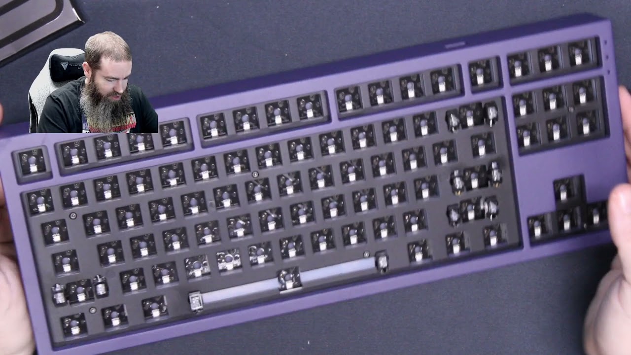 Unboxing an NK87 Aluminum edition from Novelkeys_.  TKL Hotswap Aluminum Mechanical Keyboard.