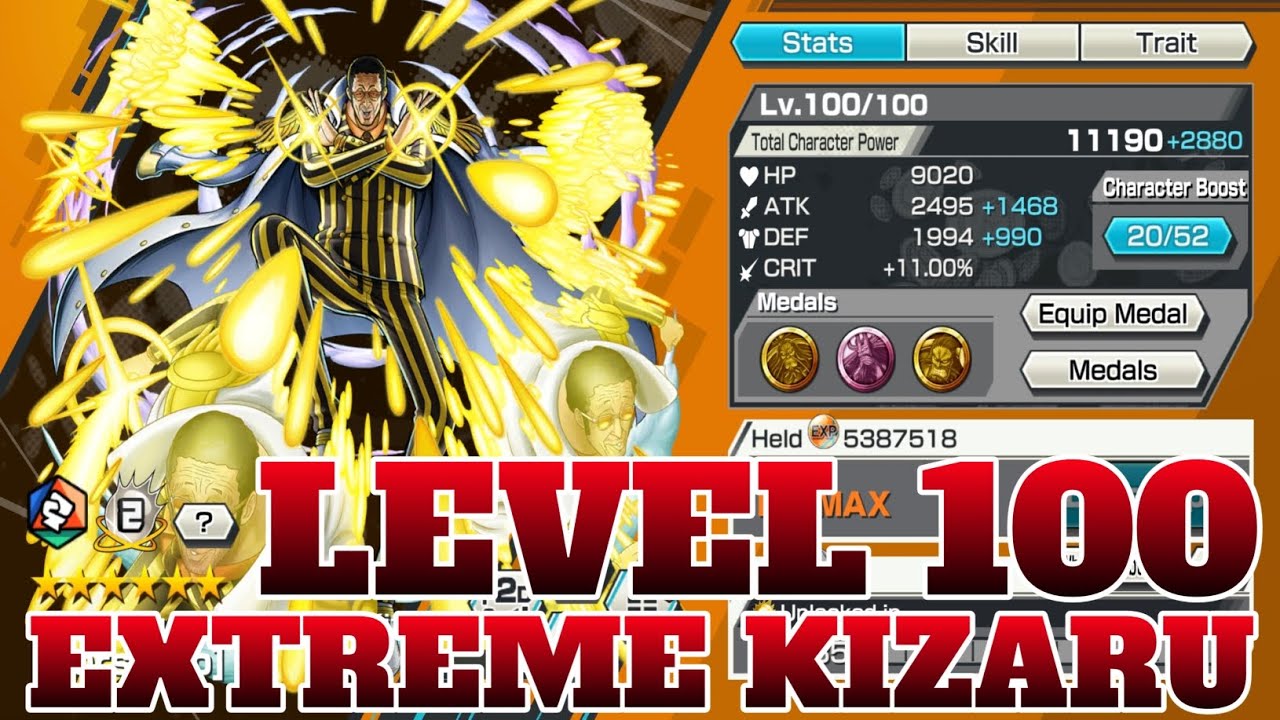 LEVEL 100 EXTREME KIZARU GAMEPLAY | ONE PIECE BOUNTY RUSH | OPBR