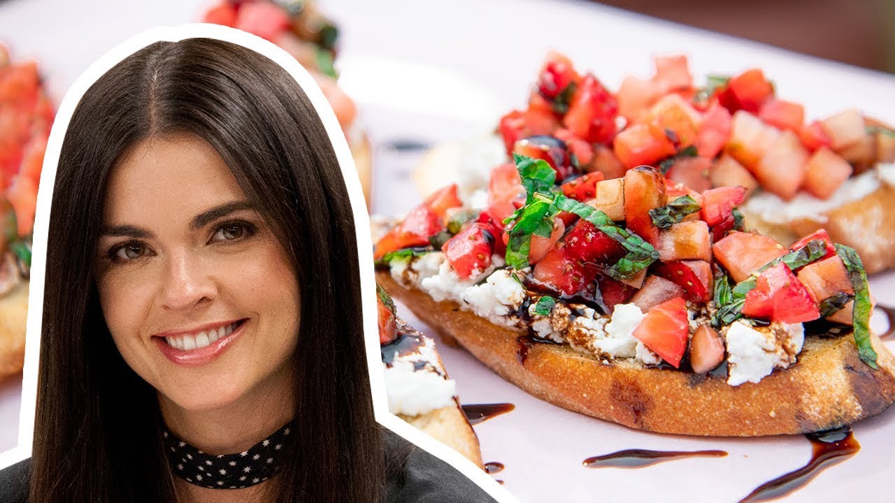 Katie Lee Makes Strawberry Ricotta Bruschetta | The Kitchen | Food Network