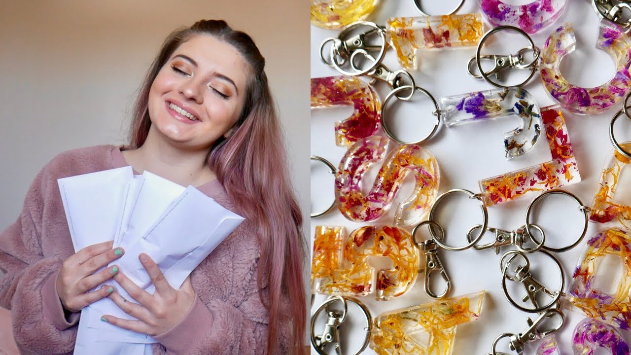 How I Make And Sell Resin Keychains | A Day In The Life