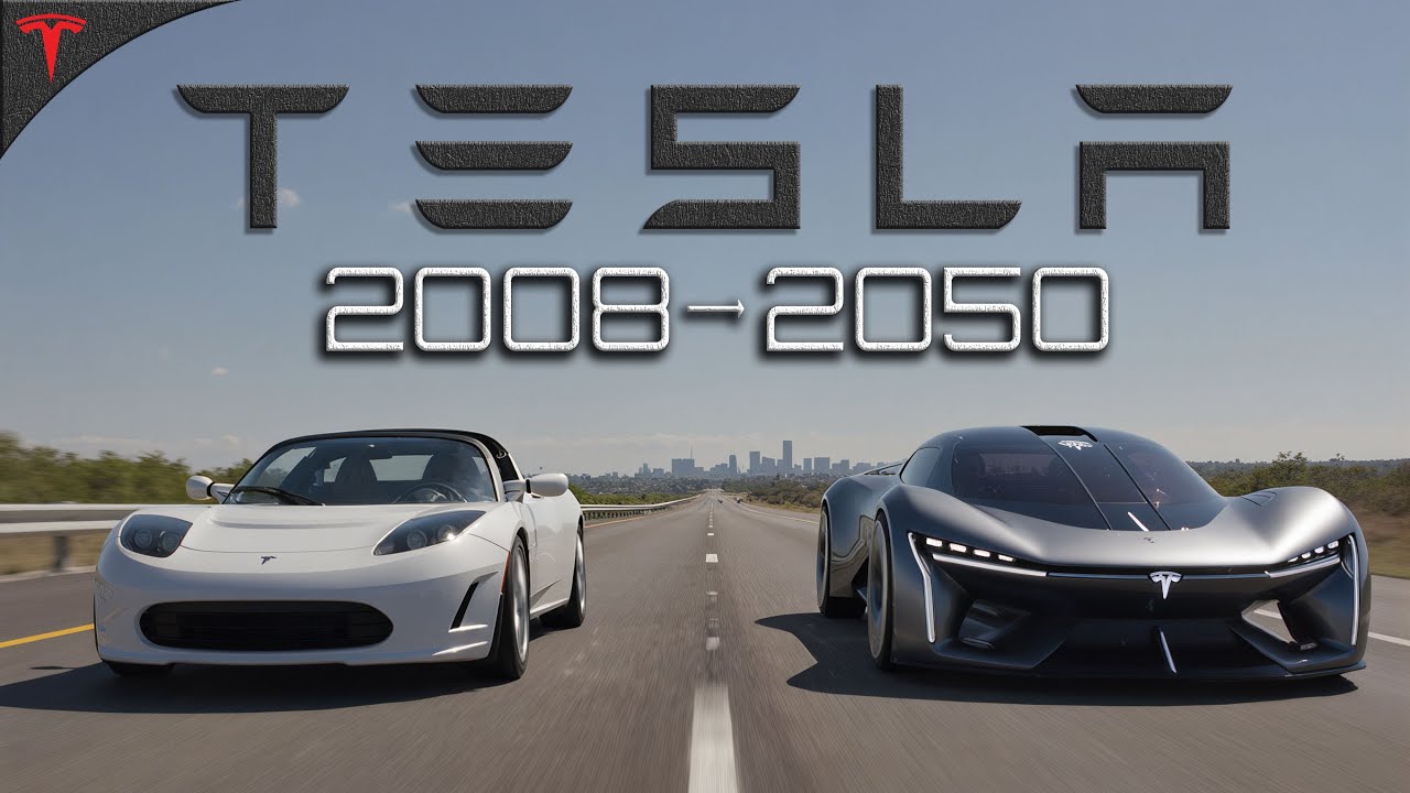 Эволюция Tesla с 2008 по 2050 &ndash; Все модели от Roadster до Robotaxi