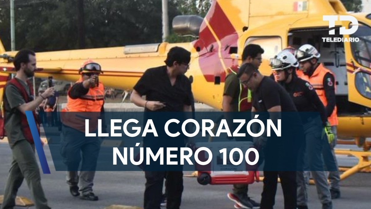 Corazón llega a Nuevo León para trasplante número 100 en IMSS