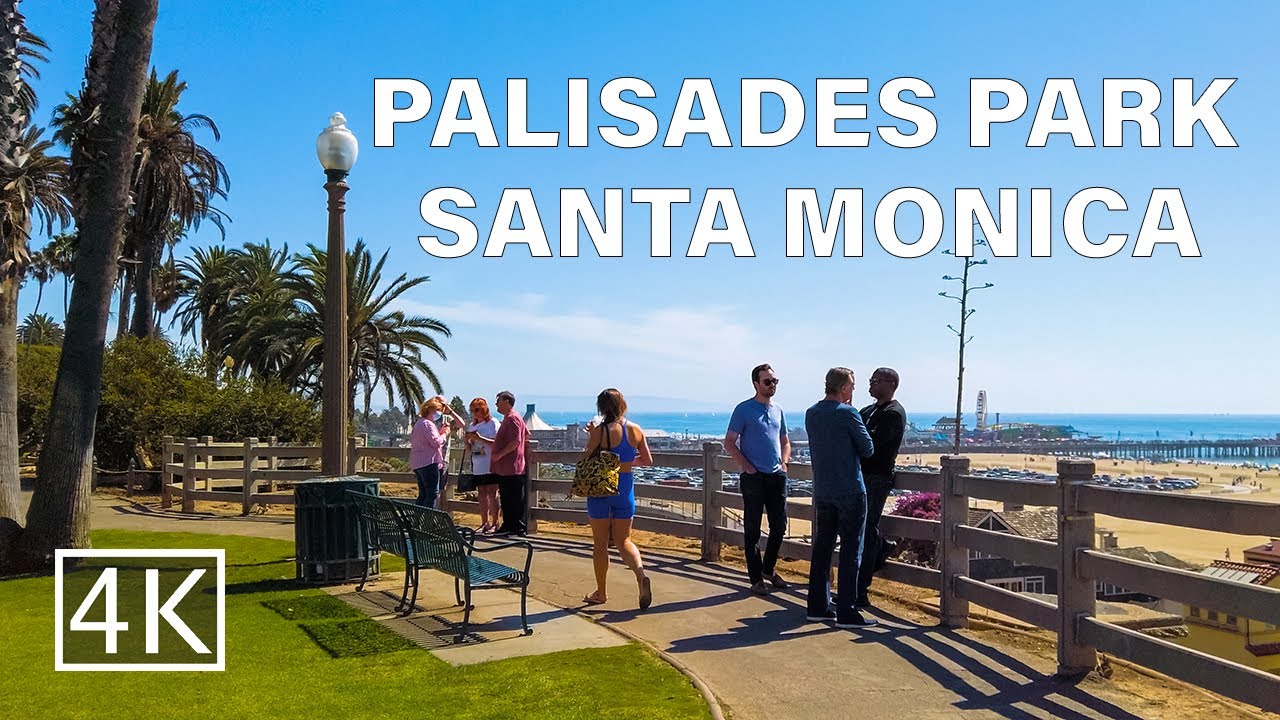 [4K] Palisades Park in Santa Monica,  California USA - Walking Tour