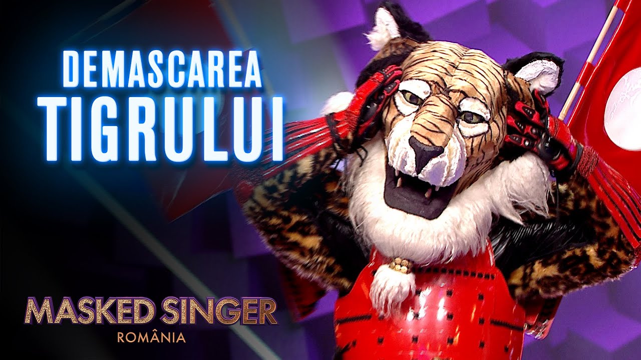 Masked Singer România: A căzut ultima mască a serii! Ce vedetă se afla în spatele măștii Tigrului