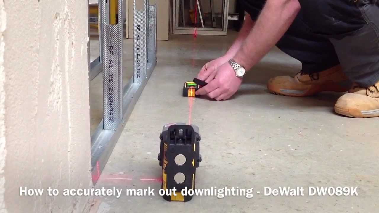 Как разметить места для нижнего освещения — DeWalt DW089K