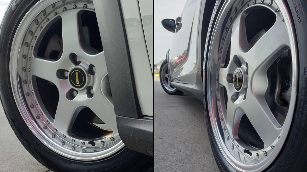 Silver Simmons FR-1 rims on a new Holden Calais