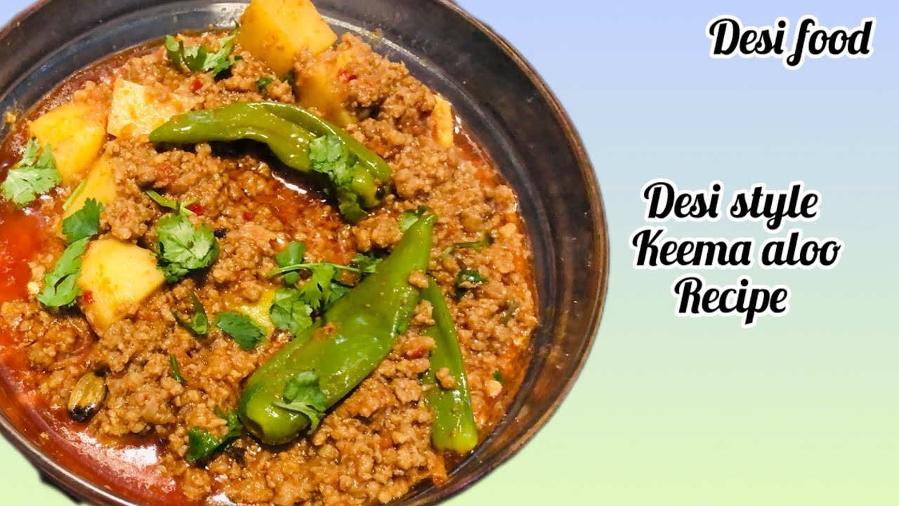 Keema aloo recipe #desifood #cooking 